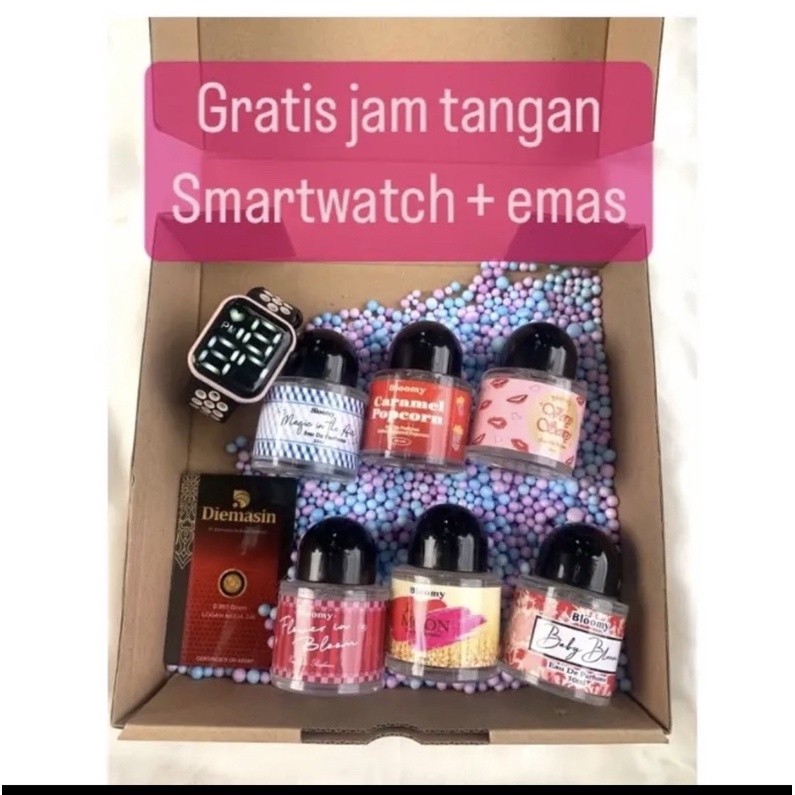 parfume blomy+smartwatch