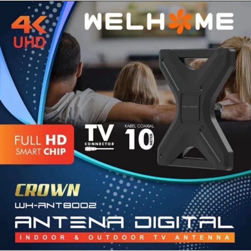 ANTENA TV DIGITAL WELHOME WH ANT8002 / antena tv welhome