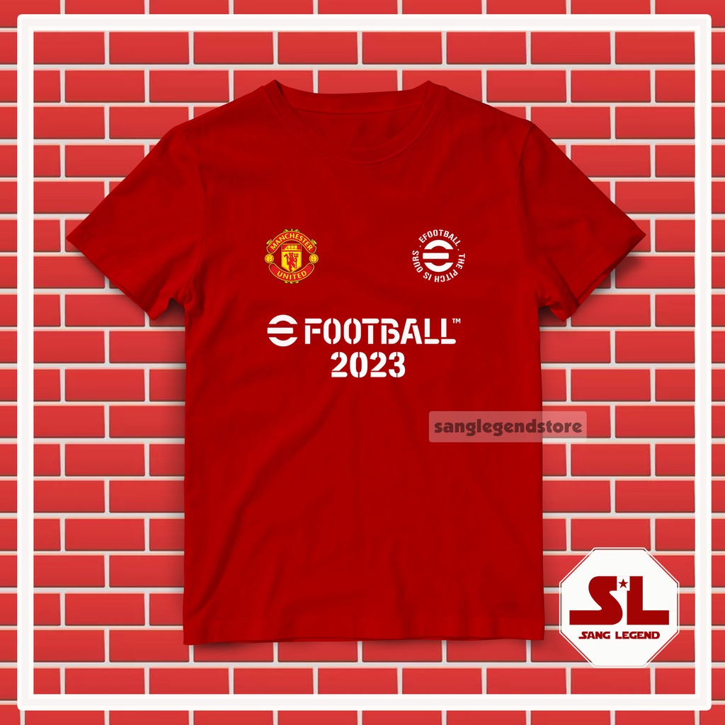 KAOS TSHIRT DISTRO PRIA EFOOTBALL PES MOBILE CLUB MAN UNITEDD EMYU 2023