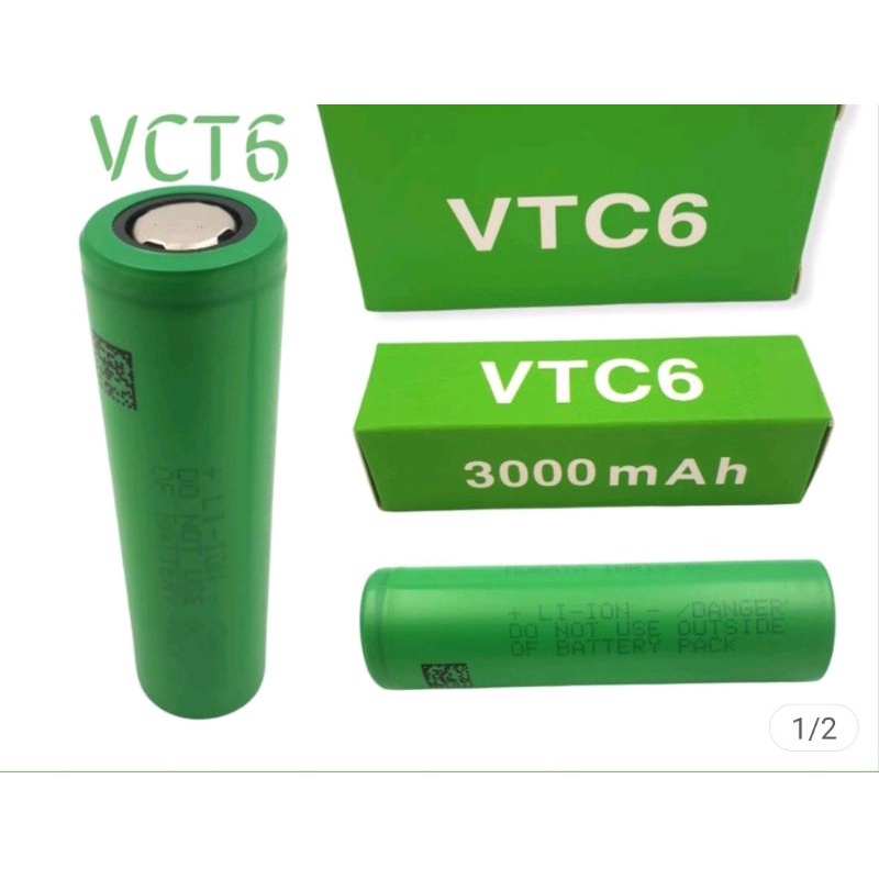 Baterai sony VTC6 pake dus