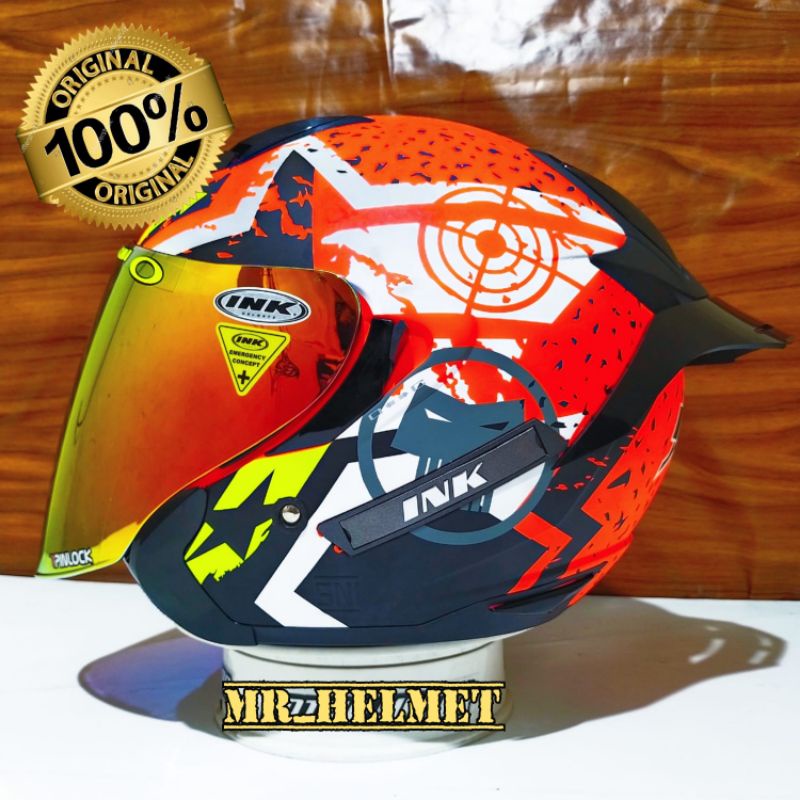 HELM INK METRO MOTIF PAKET GANTENG