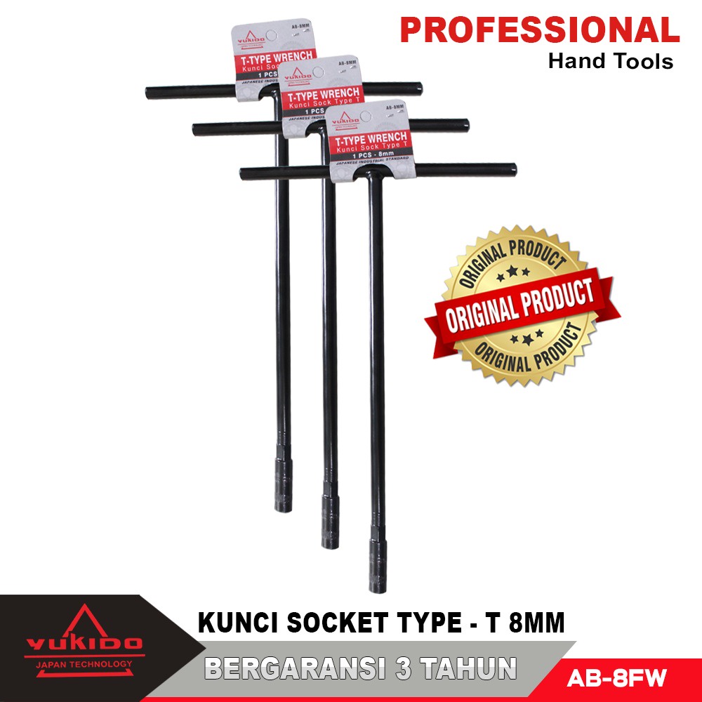 Kunci Sok sock T YUKIDO japan tekhnology bergaransi  Kunci T Type Wrench 8 - 14MM typeTekiro Termurah Berkualitas