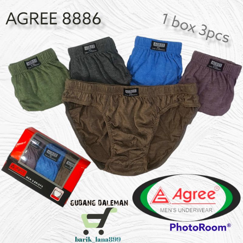 Celana Dalam Pria CD Agree 8886 (kotak merah) CD Best Seller