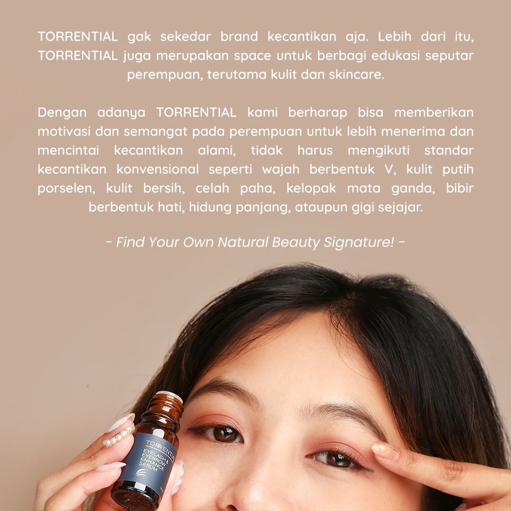 TORRENTIAL Eyelash &amp; Eyebrow Serum | Penumbuh Alis &amp; Bulu Mata | Melentikan Bulu Mata dan Melebatkan Alis