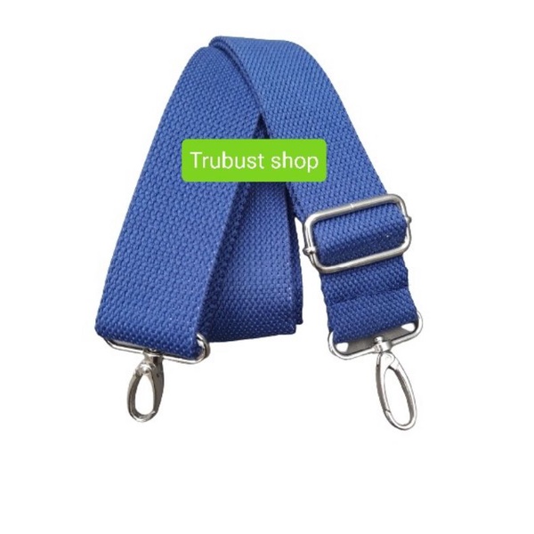 bag strap cotton tali tas selendang selempang katun lebar 3.8cm kait besi termurah
