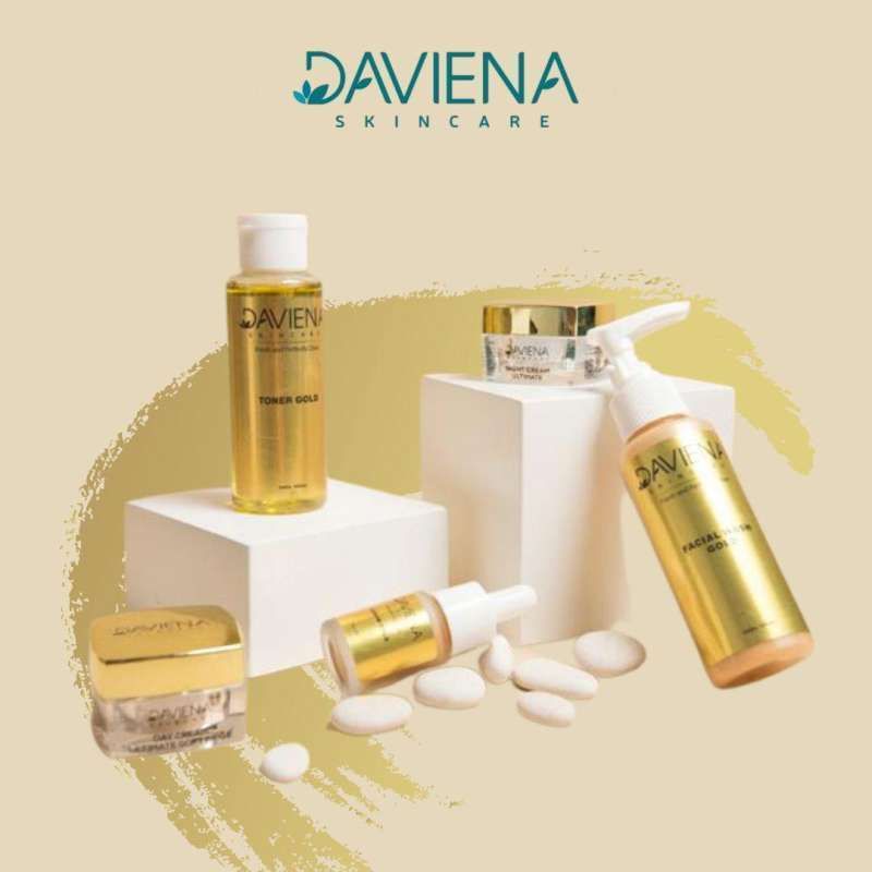 DAVIENA SKINCARE GOLD SERIES | SKINCARE 100 % ORIGINAL BPOM | DAVIENA SKINCARE | SKINCARE DAVIENA | 