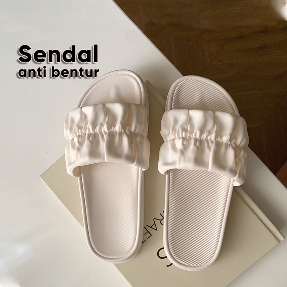 Lazy Bear Balance Sandal Slop Wanita /Sendal Jelly Serut / Karet Jelly Import Sendal / Kokop Motif Serut jelly Slip-On Santai /Karet Elastis Balance Sendal / H18 Sandal Korea Slipper /Sendal Jelly Korea /Sendal Serut Wanita Korea