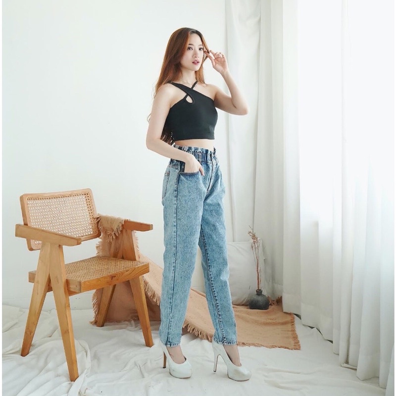 OliveShop ❤️ Korean Tank Top Crop Knit Rajut Atasan Wanita Sexy 122