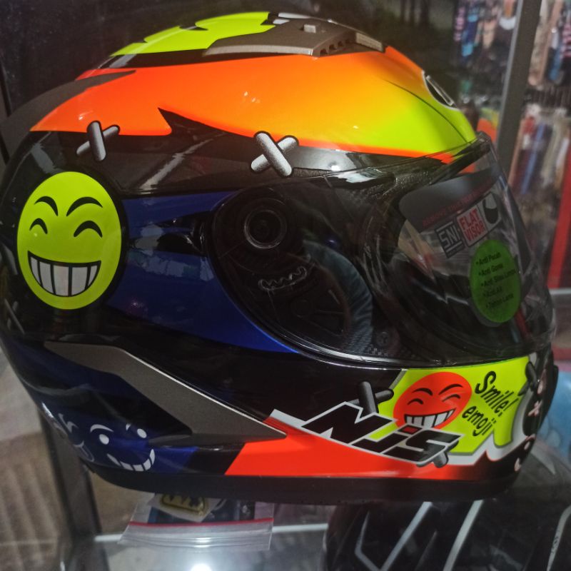 Helm Full faice NJS Smile emoji