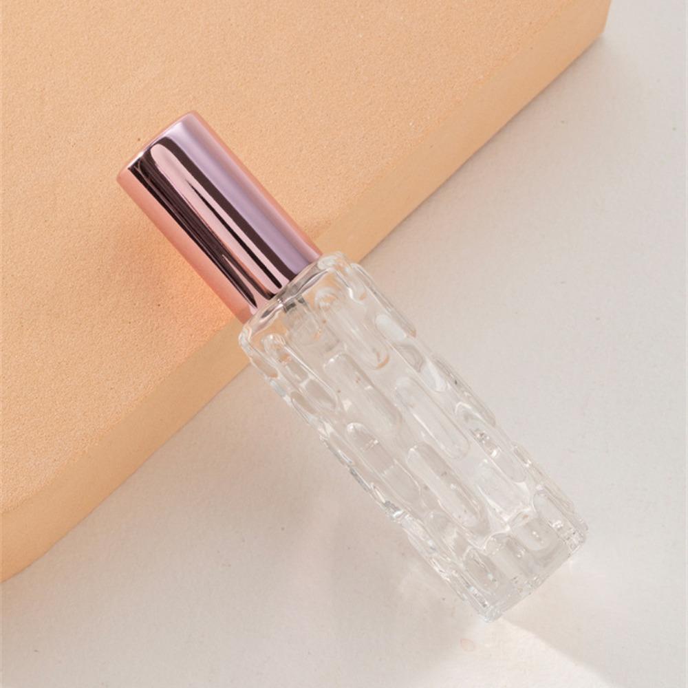 [Elegan] Botol Parfum Kaca Travel Kualitas Tinggi 10ml Tahan Lama Pola Pare Wanita Portabel Subpackaging Sub-Botol Wadah Kosmetik Cewek