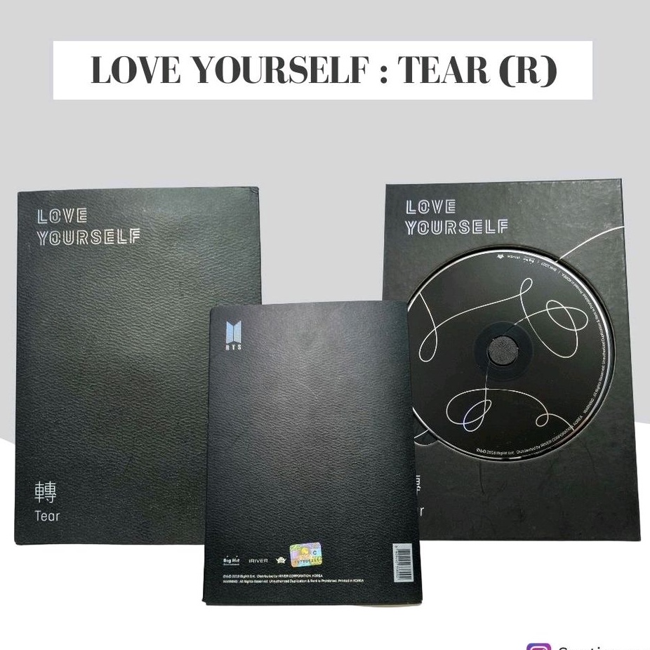 ALBUM BTS/Bangtansonyeondan LOVE YOURSELF : TEAR (R) (unsealed/pre loved) | MURAH, FREE GIFT