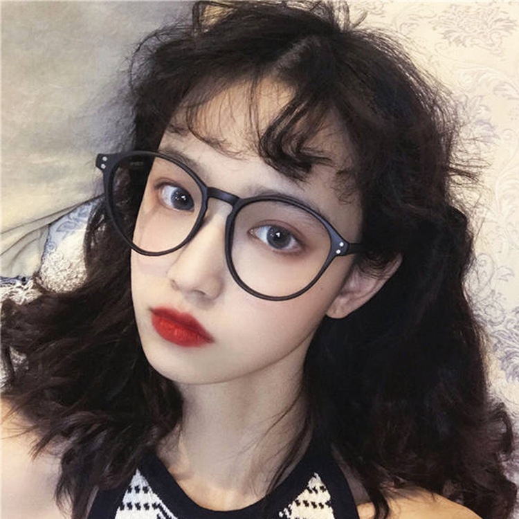 Kacamata Korea Wanita Photocromic 2 IN 1 Anti Radiasi Wanita Fashion Cat Eye Eyeglasses