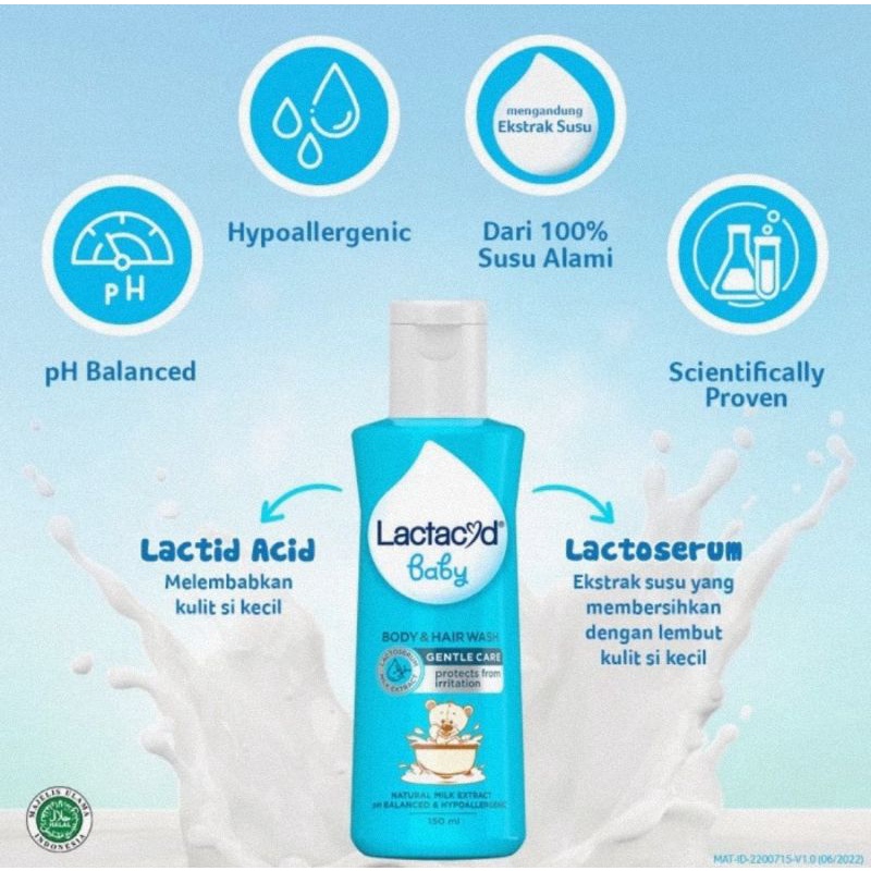 Lactacyd Baby Gentle Care 250 ml - Sabun Bayi Melindungi Dari Iritasi