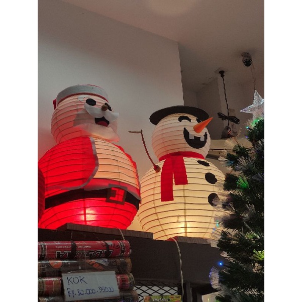 

lampion duduk snowman atau santa 75-80 cm satuan
