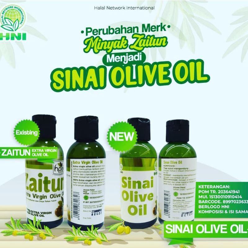 MINYAK ZAITUN HPAI( Sinai olive oil)