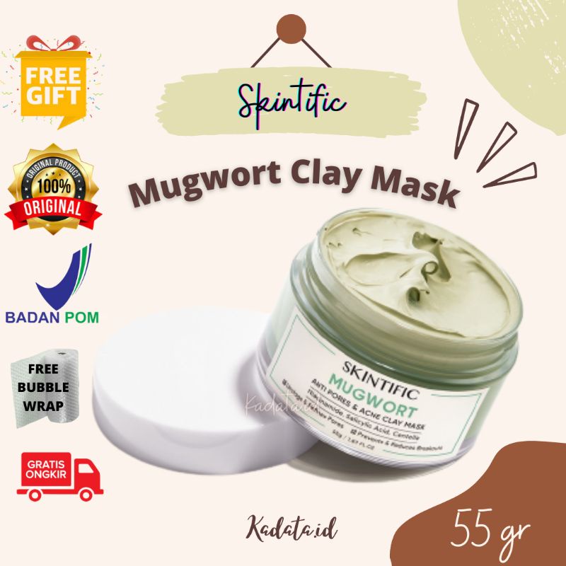 Jual Skintific Mugwort Anti Pores And Acne Clay Mask Mugwort Clay Mask