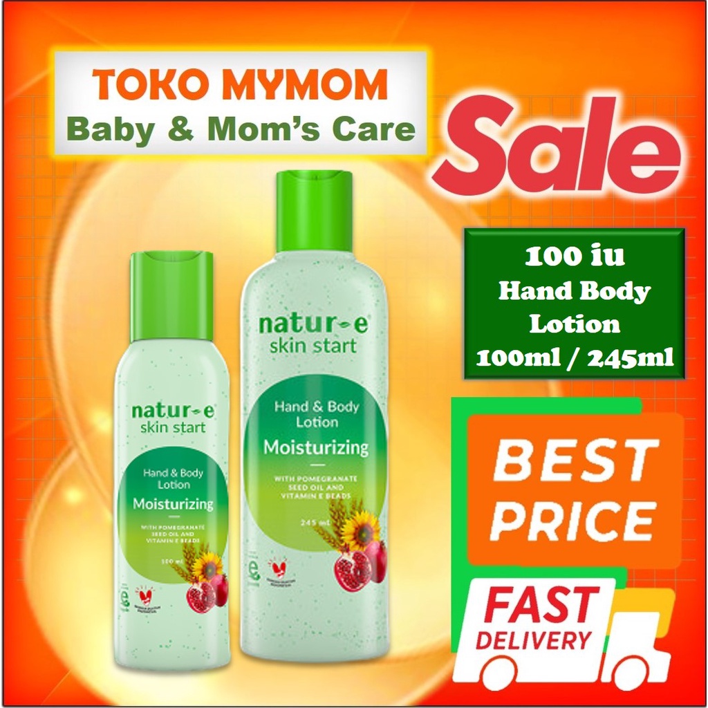 [BPOM] Natur-E Daily Nourishing Moisturizing Hand Body Lotion 245ml (Hijau) / Natur E HBL / MY MOM