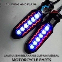 Lampu Sen LED Running 2 Warna Vixion Byson Mx King CB CBR Aerox Vario New Ninja DLL