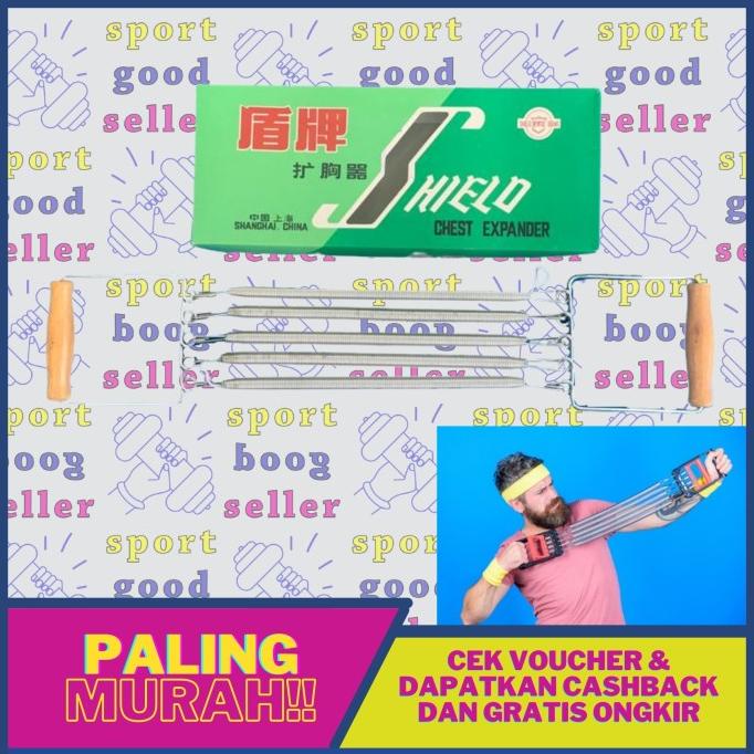 Treksando Chest Expander Shield Olahraga Dada