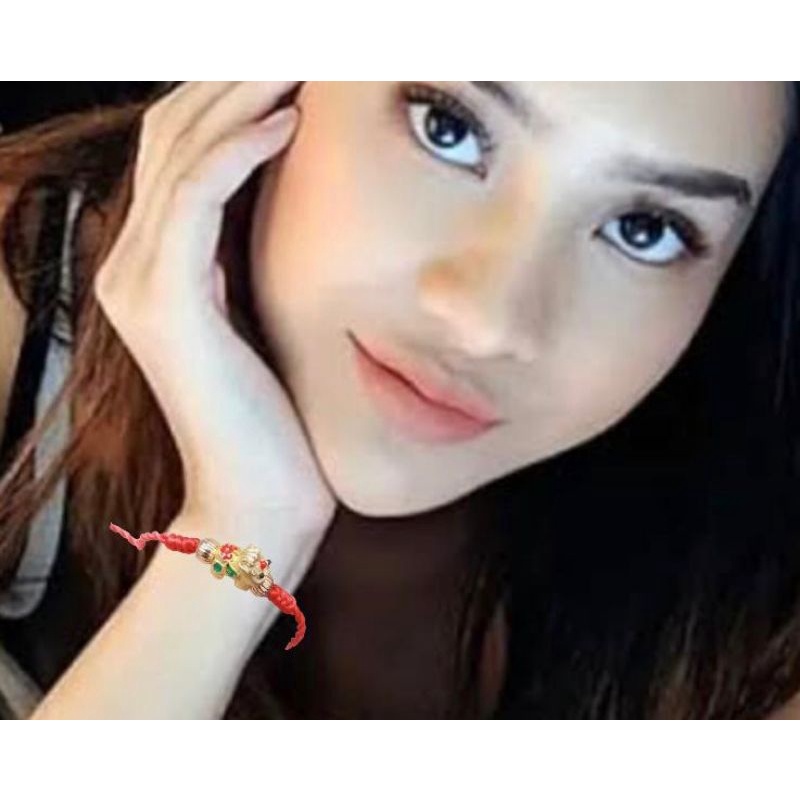 gelang serut//gelang lapis emas//perhiasan//gelang rajut//gelang