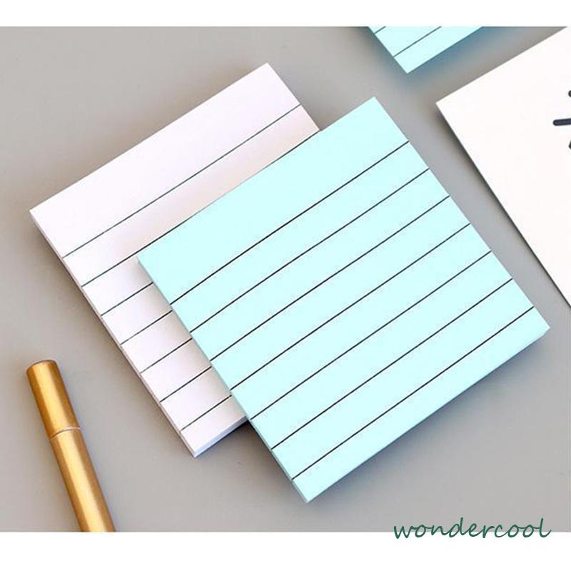 Simplicity sticky note horizontal sticker notepad post maker stiker massage pesan book note-Won
