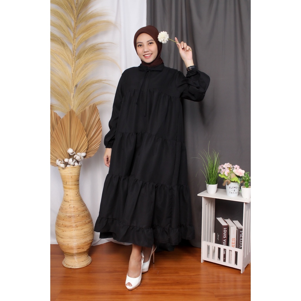RX Fashion - JUMBO / SOJIN MIDI DRESS / BABYDOLL / LONG TUNIK WANITA TERBARU / GAMIS POLOS MURAH KEKINIAN - BN