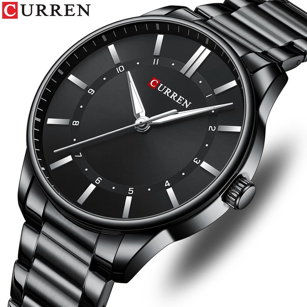 CURREN 8430 Jam Tangan Pria Analog Stainless Steel Luminous Display WATCHKITE WKOS