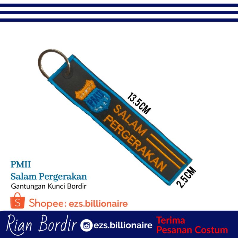 Gantungan Kunci Bordir PMII