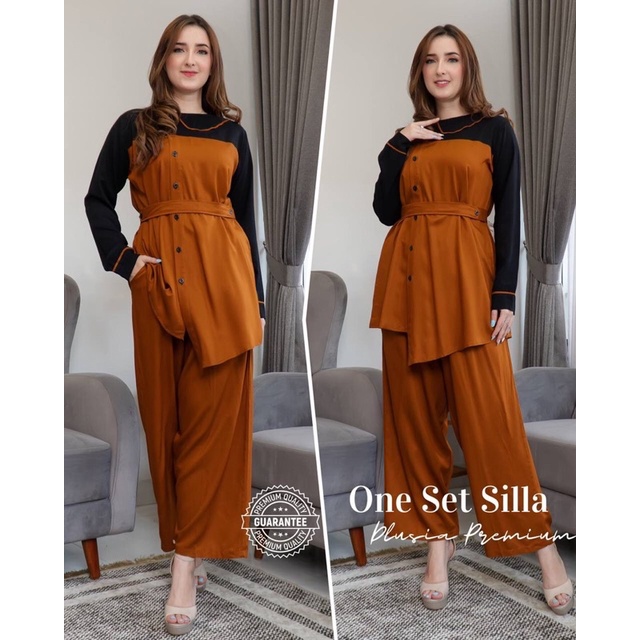 Daster Arab Dlusia SILLA One Set Twill Premium JUMBO