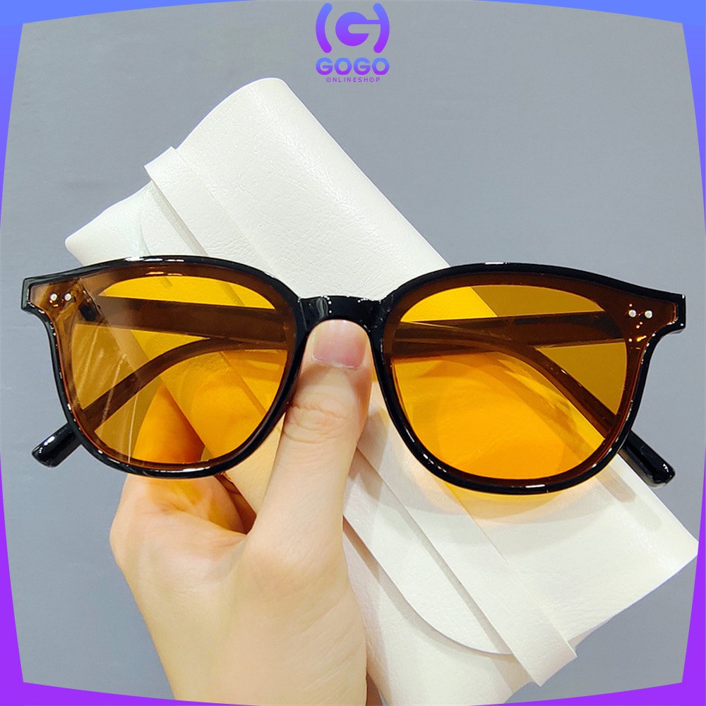 GOGO-C654 Kacamata Korean Fashion Kaca Mata Vintage Retro Korea Sunglasses Kuning Pria Wanita / Kacamata Lensa Retro Unisex Fashion