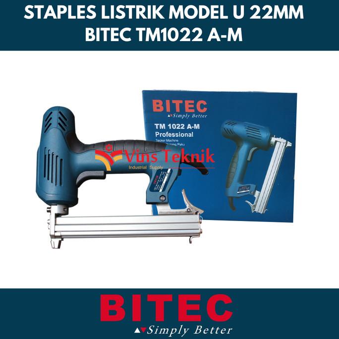 Staples Listrik Model U Electric Stapler Tm102Am Bitec Tm 1022 Am