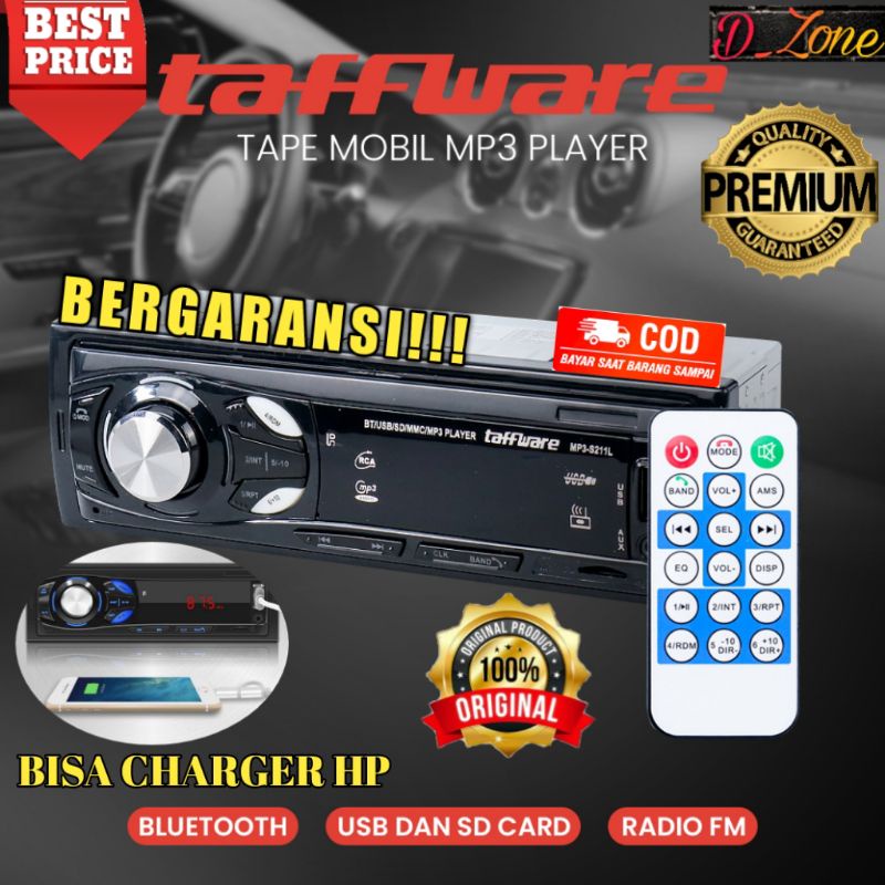 Head Unit Tape Audio Mobil MP3 Player Bluetooth Wireless Receiver 12 V - MP3-S211L