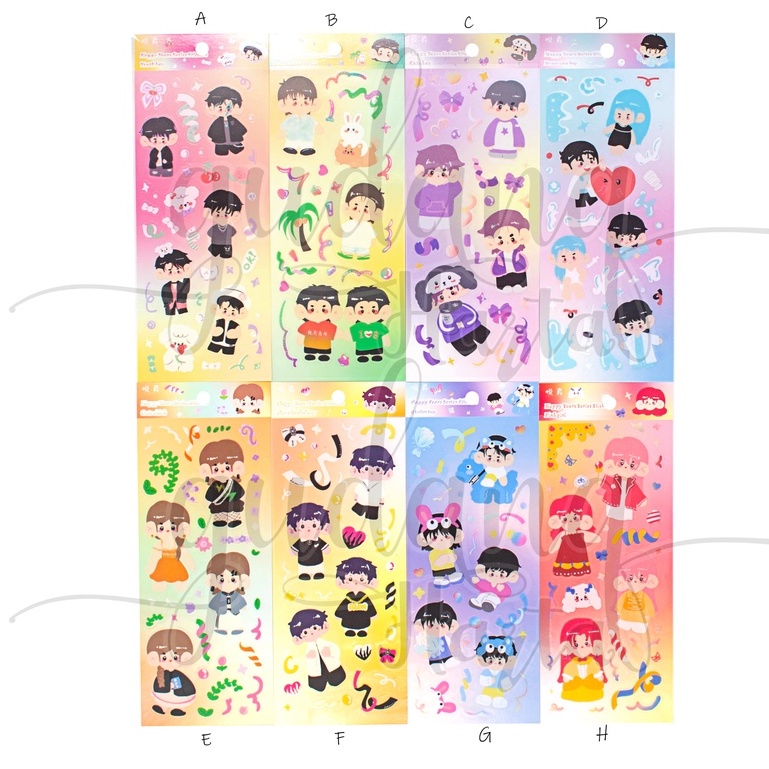 Stiker Favourite Boy Sticker Motif Cowok Unik DIY Scrapbook GH 303093