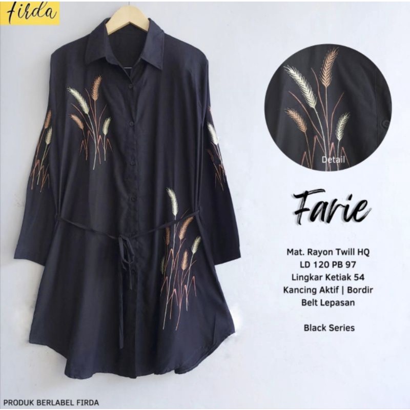 Tunik jumbo katun twill combi bordir original model cindy /farie Atasan jumbo bordir kekinian tunik 