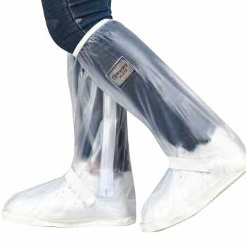 Rhodey Jas Hujan Sepatu Anti Air Shoes Cover PVC Zipper with Reflector - H-212