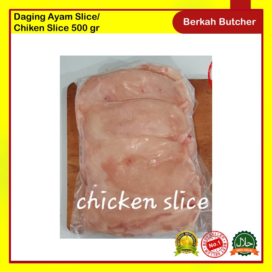Daging Ayam Slice / Chicken Slice 500gr - Berkah Butcher