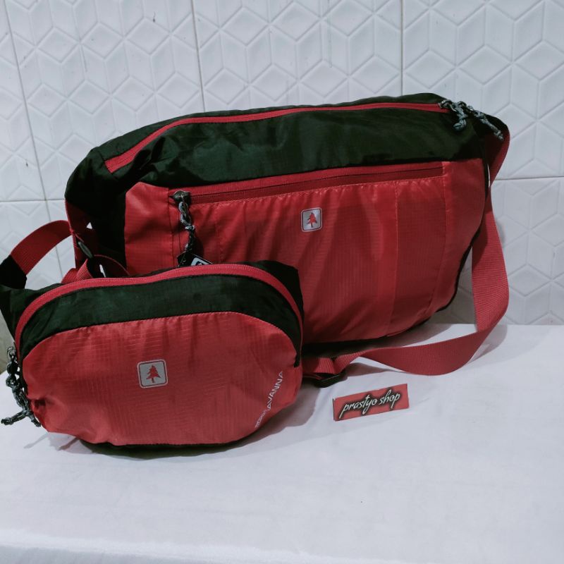 Tas selempang plus tas pinggang consina savana T25xP30xL10cm