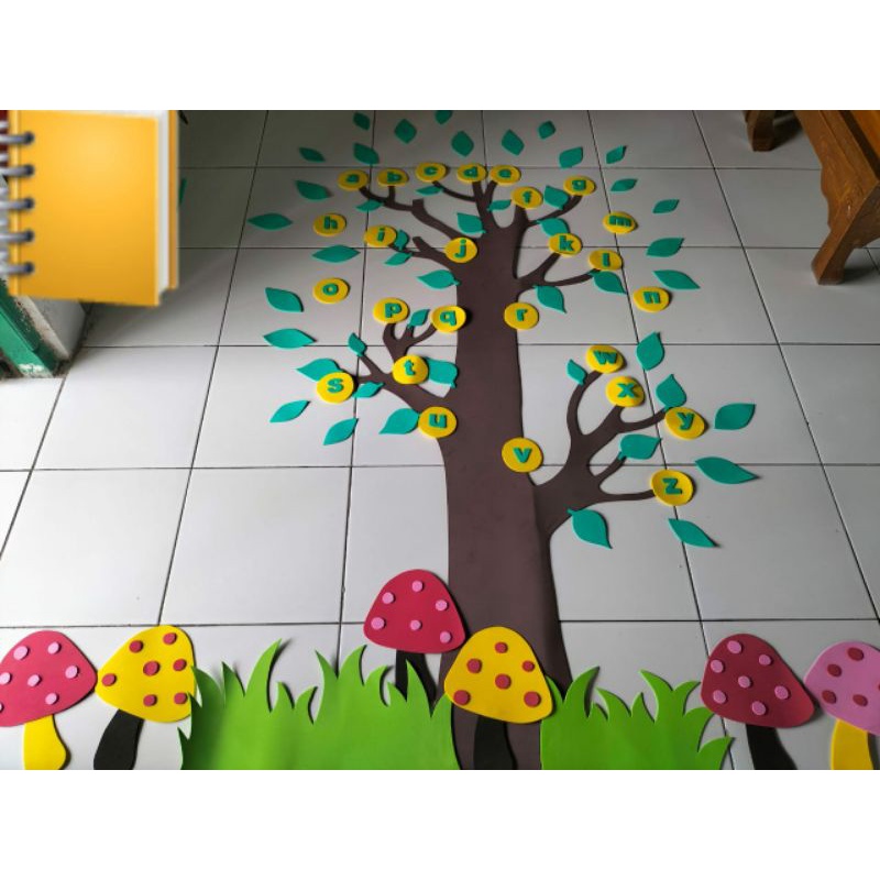 Hiasan Dinding Pohon Abjad