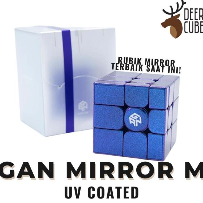 GAN Mirror M - Rubik Kaca magnetic 3x3 purple base stiker ungu miror
