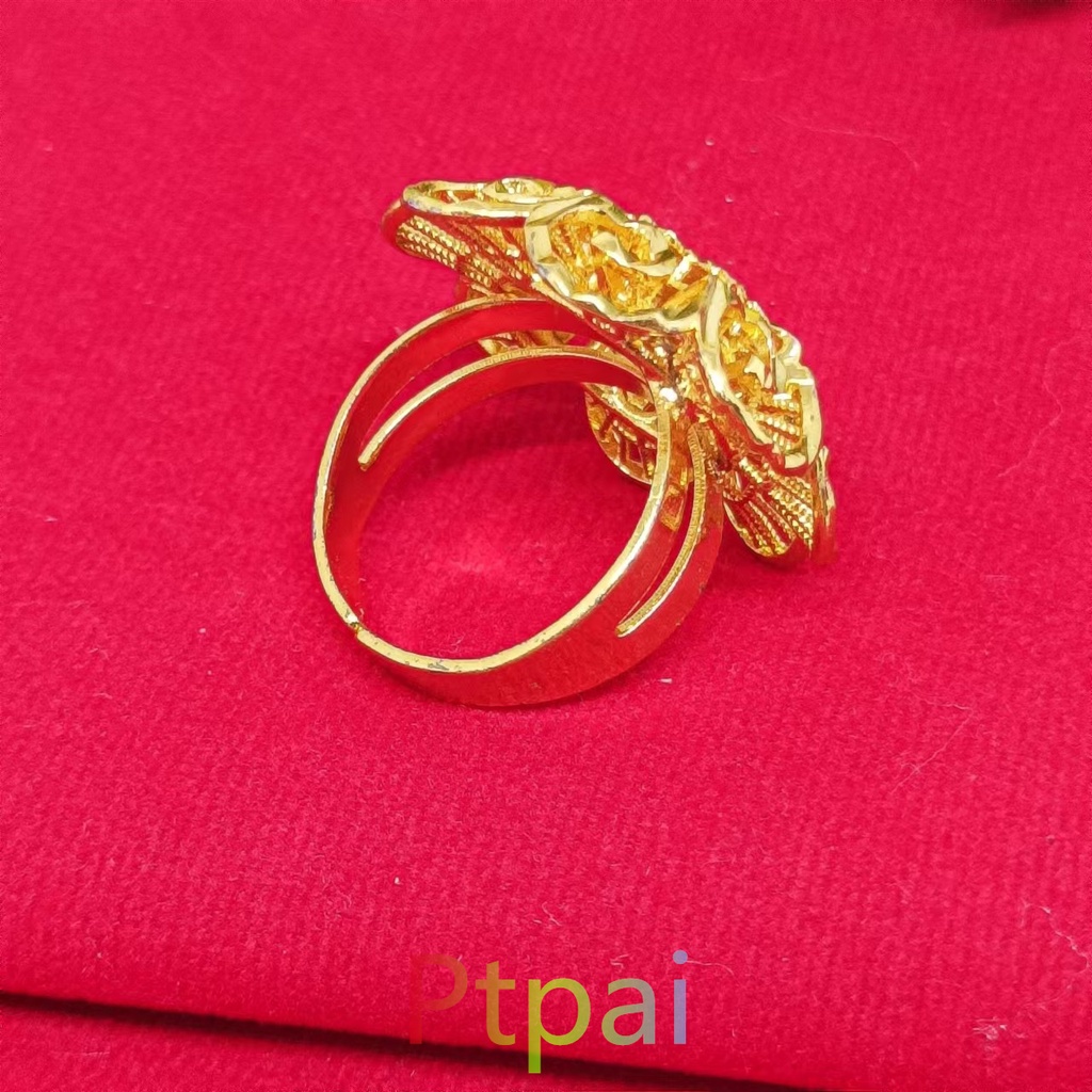 Set perhiasan gelang kendari+kalung+cincin lapis emas 24K gold terbaru fashion dubai xuping anti karat tidak mudah luntur