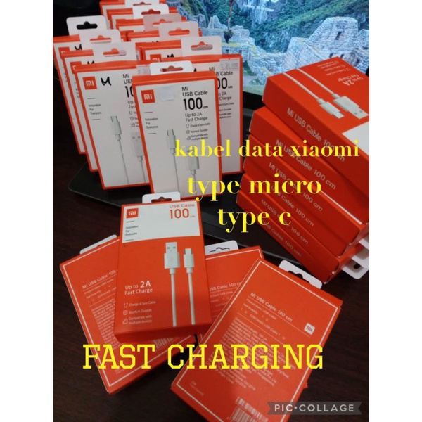 KABEL DATA - KABEL DATA XIAOMI ORIGINAL 100% TYPE C & MICRO