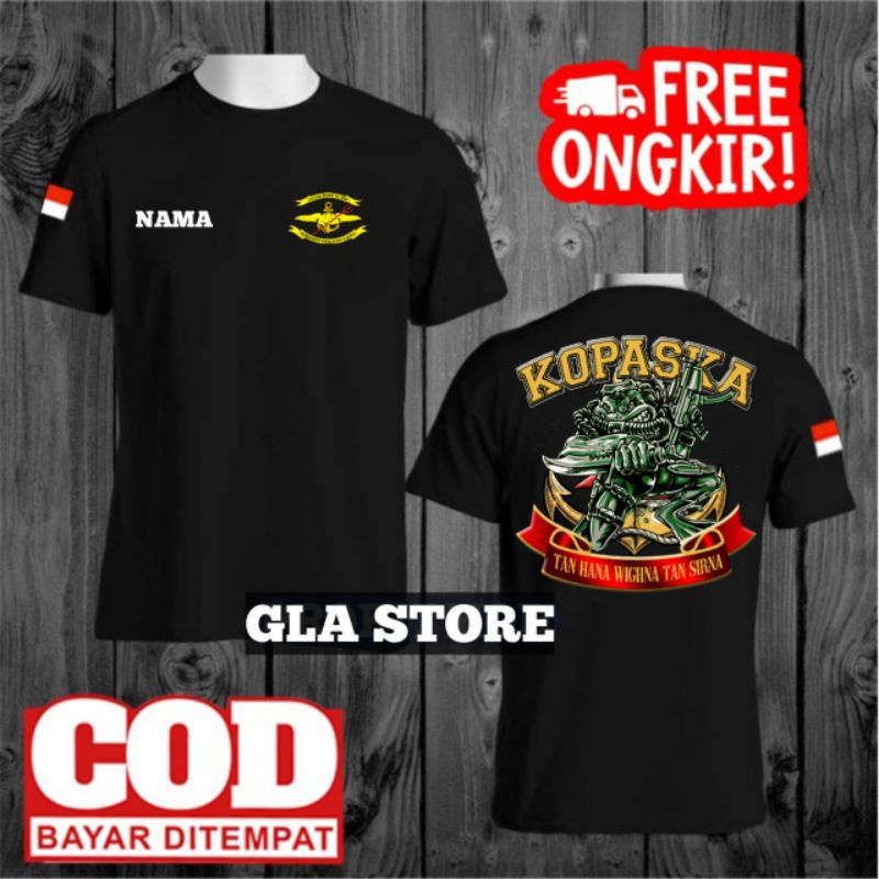 KAOS TANGAN PENDEK KOPASKA | KAOS KOPASKA | KAOS TNI