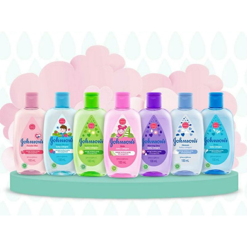 JOHNSON'S Baby Cologne Heaven | Powder Mist | Slide | Happy Berries - Minyak Wangi Bayi 100 ml