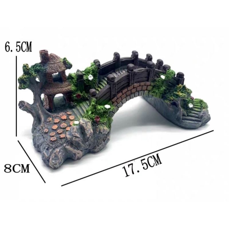 Miniatur Jembatan Hiasan Aquarium Aquascape dll