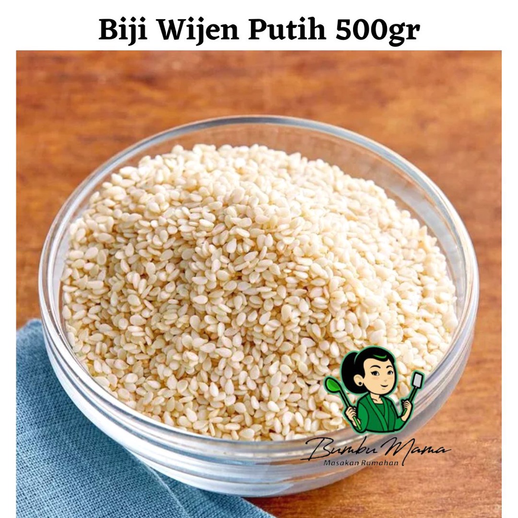 

BIJI WIJEN PUTIH - WHITE SESAME SEED 500 GR IMPORT HALAL