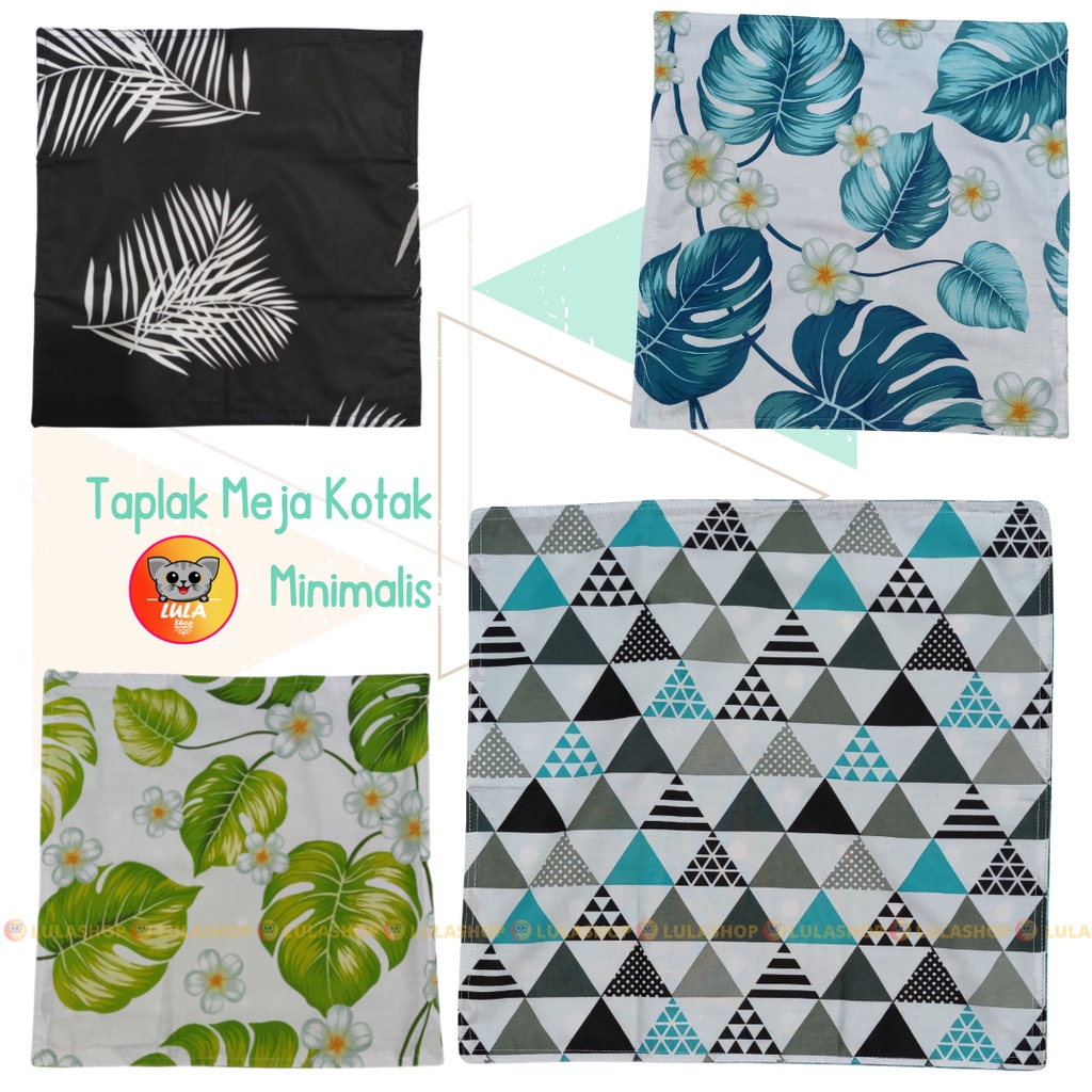 Taplak Meja Kotak / taplak meja / taplak kecil / taplak minimalis / tempat tisu