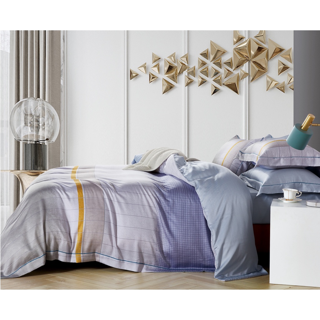 Picasso Sprei Set Bedcover Botanic Tencel Violet