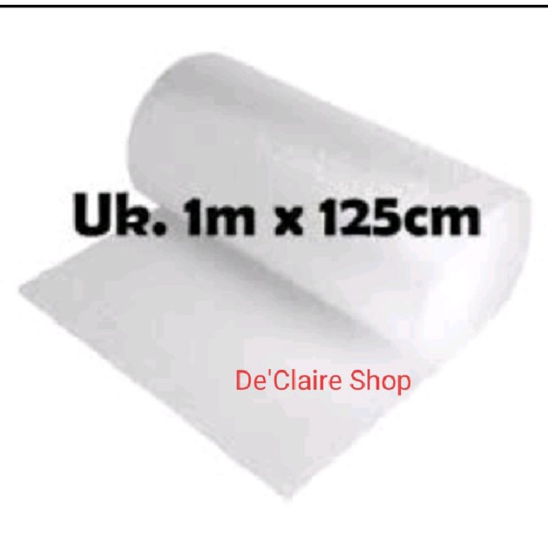 

Bubble Wrap Meteran Hitam & Putih 100cmx125cm