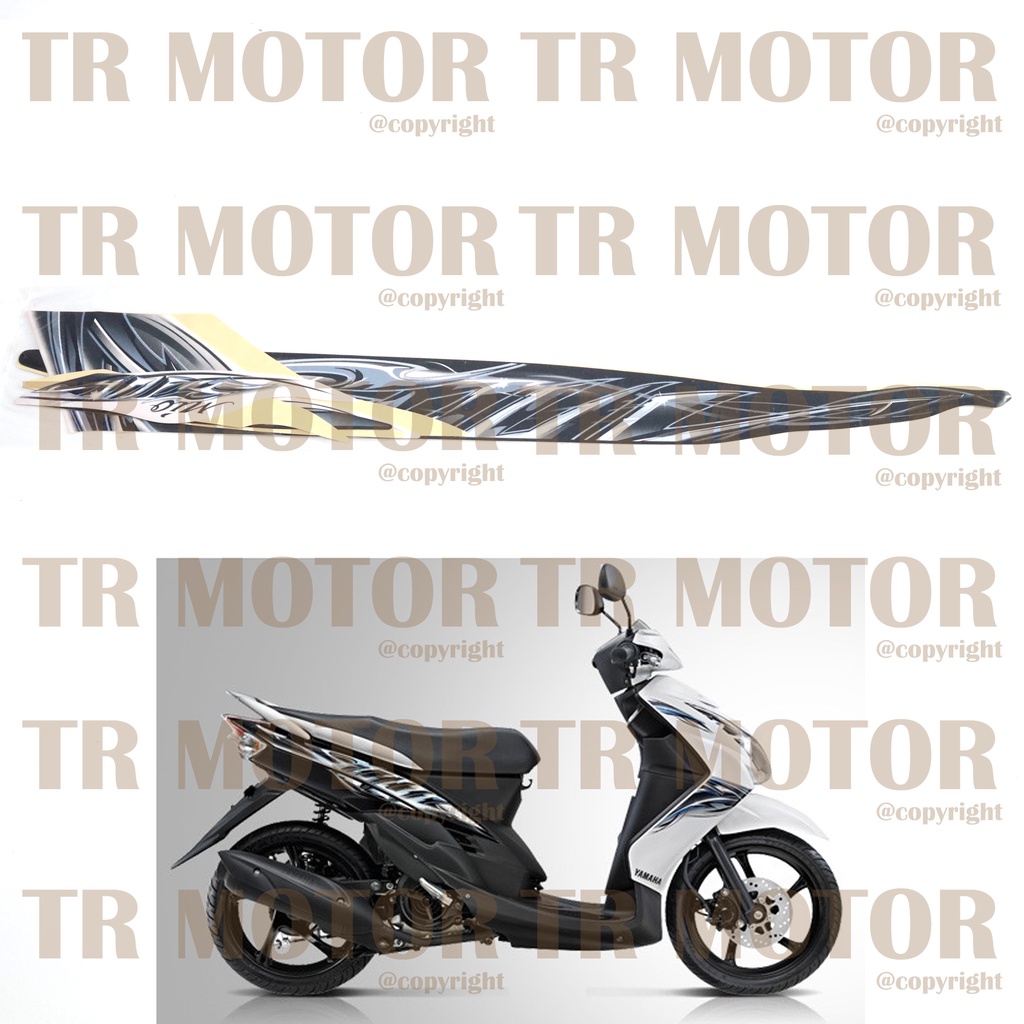 Stiker Motor Mio Soul 2011 Sticker Striping Lis Full Set Motor