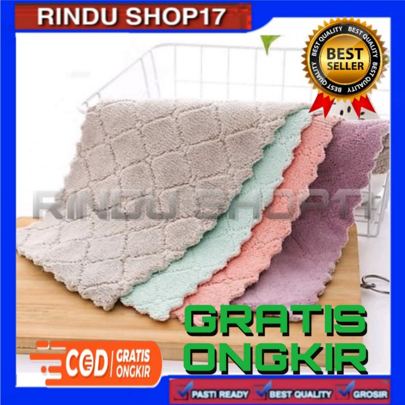 (RS)KAIN LAP MICROFIBER ISI 5 PCS KAIN LAP MICRO KAIN LAP KOMPOR